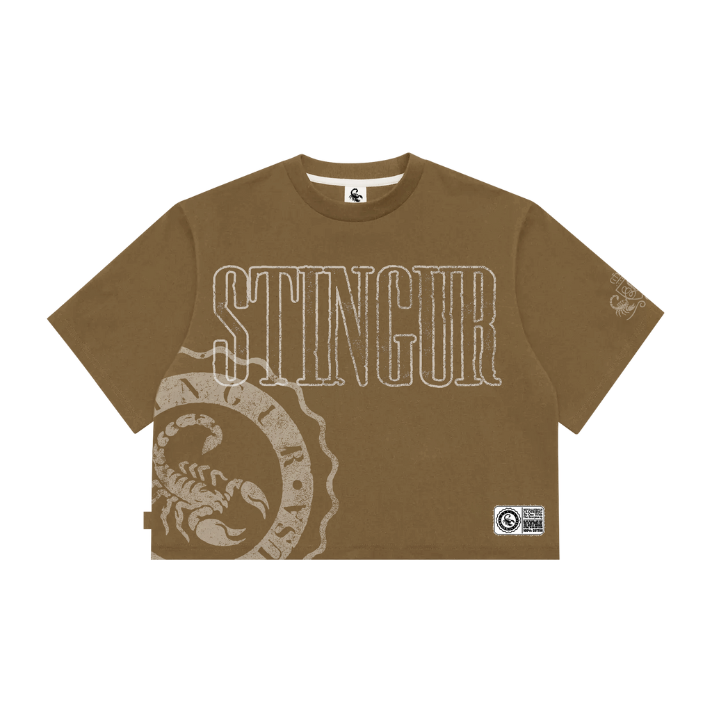 STINGUR TSHIRT - BROWN