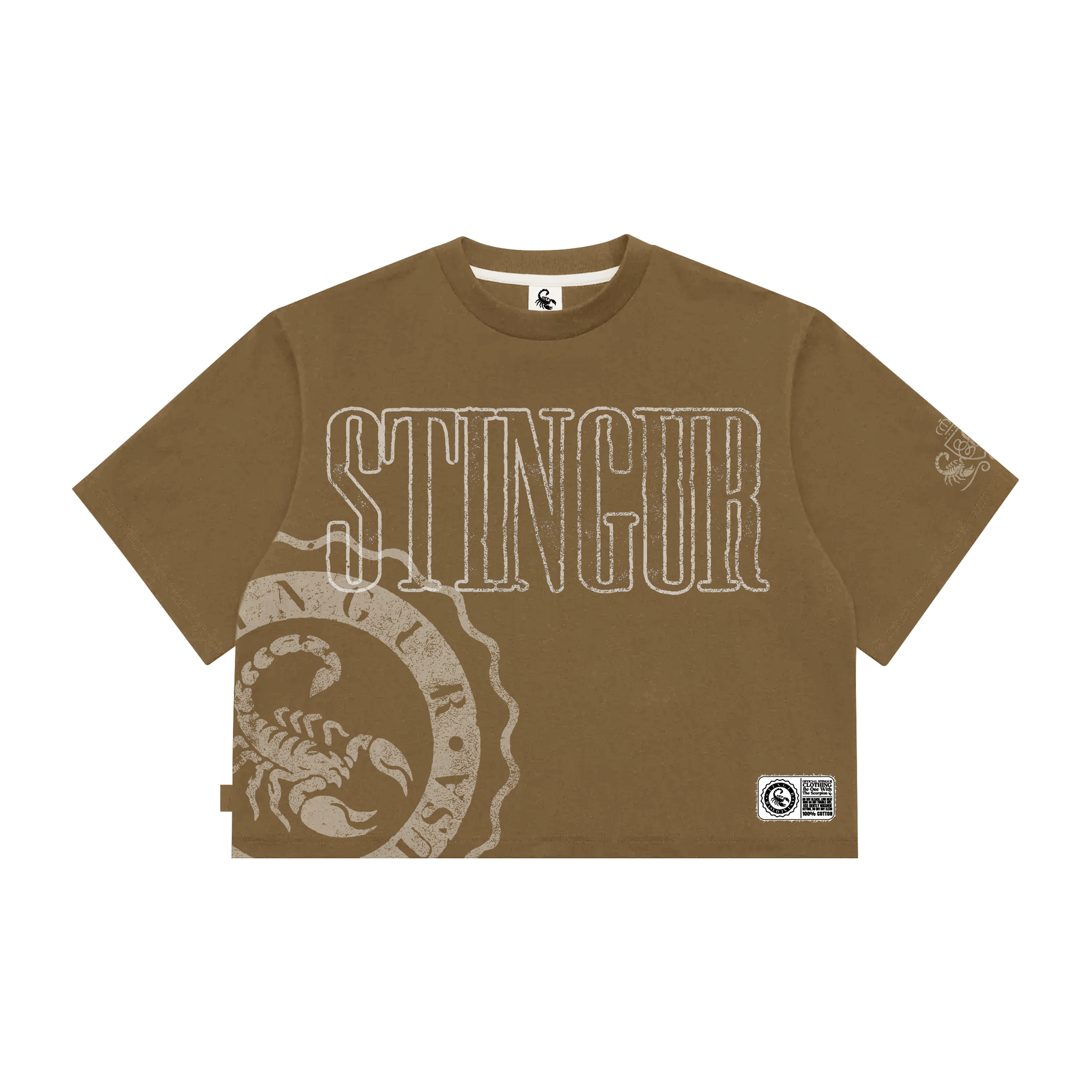 STINGUR TSHIRT - BROWN